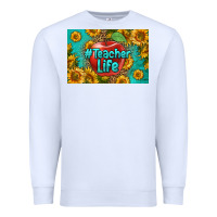 White teacher life skinny metal can holder Premium Sweatshirt - HRA Design Shop