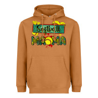 Meerkat softball mama with leopard Heavyweight Hoodie - Zillion Design Studio