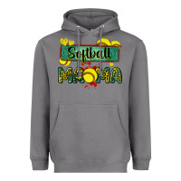Storm softball mama with leopard Heavyweight Hoodie - Zillion Design Studio