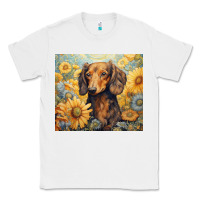 White dachshund Classic Tee - Unal Design