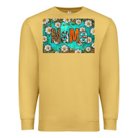 Antique Gold western daisy mama skinny metal can holder Premium Sweatshirt - HRA Design Shop