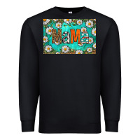 Black western daisy mama skinny metal can holder Premium Sweatshirt - HRA Design Shop