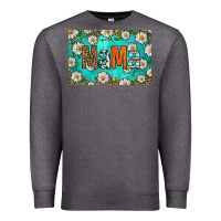 Charcoal Heather western daisy mama skinny metal can holder Premium Sweatshirt - HRA Design Shop