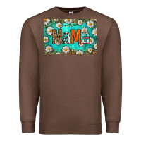 Chestnut western daisy mama skinny metal can holder Premium Sweatshirt - HRA Design Shop
