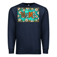 Navy western daisy mama skinny metal can holder Premium Sweatshirt - HRA Design Shop