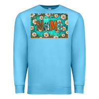 Ocean Blue western daisy mama skinny metal can holder Premium Sweatshirt - HRA Design Shop