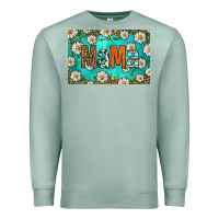 Seafoam western daisy mama skinny metal can holder Premium Sweatshirt - HRA Design Shop