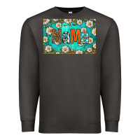 Smoke western daisy mama skinny metal can holder Premium Sweatshirt - HRA Design Shop