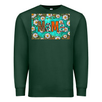 Sports Green western daisy mama skinny metal can holder Premium Sweatshirt - HRA Design Shop
