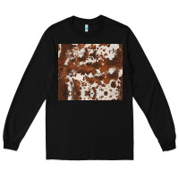 Black brown cowhide Long Sleeve Tee - BarkalooDesign