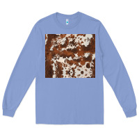 Colony Blue brown cowhide Long Sleeve Tee - BarkalooDesign