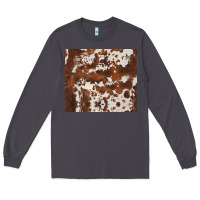 Smoke brown cowhide Long Sleeve Tee - BarkalooDesign