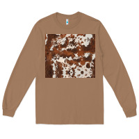 Toasted Coconut brown cowhide Long Sleeve Tee - BarkalooDesign