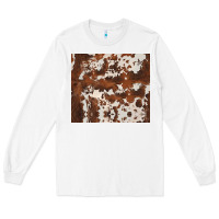 White brown cowhide Long Sleeve Tee - BarkalooDesign