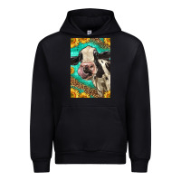 Black Western Holstein Cow Urban Hoodie - LillyAllenDesigns