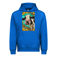 Cobalt Western Holstein Cow Urban Hoodie - LillyAllenDesigns