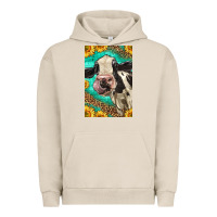 Pigment French Oak Western Holstein Cow Urban Hoodie - LillyAllenDesigns