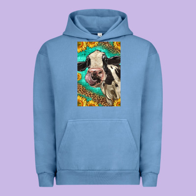 Western Holstein Cow Urban Hoodie Designed By Lillyallendesigns