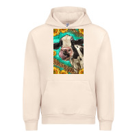 Sandshell Western Holstein Cow Urban Hoodie - LillyAllenDesigns