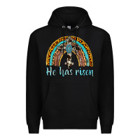Black he has risen rainbow Premium Hoodie - AdoDesignShop