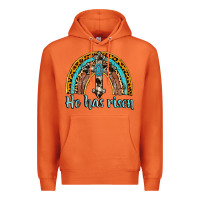 Carrot he has risen rainbow Premium Hoodie - AdoDesignShop