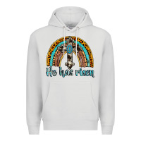 Dove Grey he has risen rainbow Premium Hoodie - AdoDesignShop