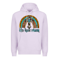 Lilac he has risen rainbow Premium Hoodie - AdoDesignShop