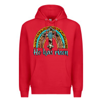 Red he has risen rainbow Premium Hoodie - AdoDesignShop