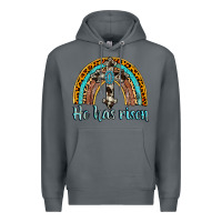 Rock he has risen rainbow Premium Hoodie - AdoDesignShop