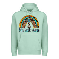 Seafoam he has risen rainbow Premium Hoodie - AdoDesignShop