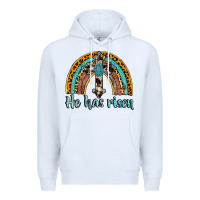 White he has risen rainbow Premium Hoodie - AdoDesignShop