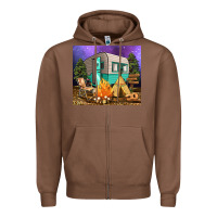 Chestnut camping Zipper Hoodie - RanaPortraitStore