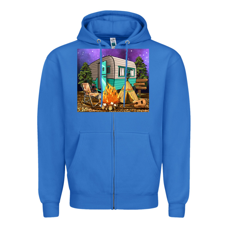 Camping Zipper Hoodie by RanaPortraitStore | Teevron