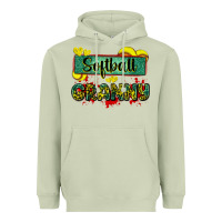 Matcha softball granny with leopard Heavyweight Hoodie - Zillion Design Studio