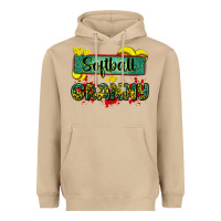 Mushroom softball granny with leopard Heavyweight Hoodie - Zillion Design Studio