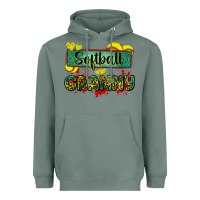 Sage softball granny with leopard Heavyweight Hoodie - Zillion Design Studio