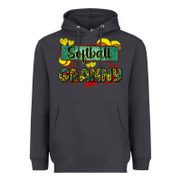 Smoke softball granny with leopard Heavyweight Hoodie - Zillion Design Studio