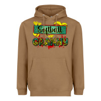 Toasted Coconut softball granny with leopard Heavyweight Hoodie - Zillion Design Studio