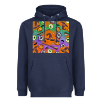 Navy halloween Heavyweight Hoodie - texasbilliewilder