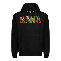 Black mama holstein cow Premium Hoodie - Artiststas