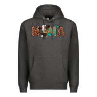 Charcoal Heather mama holstein cow Premium Hoodie - Artiststas