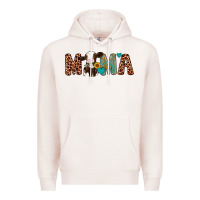 Pale Pink mama holstein cow Premium Hoodie - Artiststas