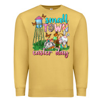 Antique Gold Small Town Easter Day Premium Sweatshirt - Neo Western