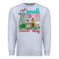 Heather Grey Small Town Easter Day Premium Sweatshirt - Neo Western