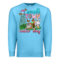 Ocean Blue Small Town Easter Day Premium Sweatshirt - Neo Western