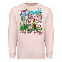 Pale Pink Small Town Easter Day Premium Sweatshirt - Neo Western