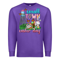 Purple Small Town Easter Day Premium Sweatshirt - Neo Western