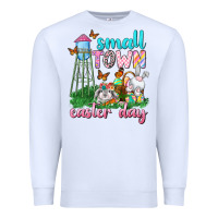 White Small Town Easter Day Premium Sweatshirt - Neo Western