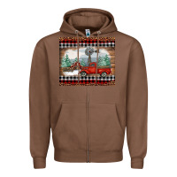 Chestnut christmas farm and truck Zipper Hoodie - RanaPortraitStore