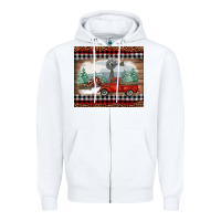 Christmas Farm And Truck Zipper Hoodie | Teevron
